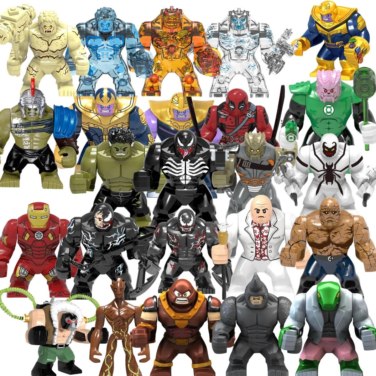 Boîte aveugle Mini blocs de construction X1255 figurines grand Goblin Spiderman Iron Man Venom capit