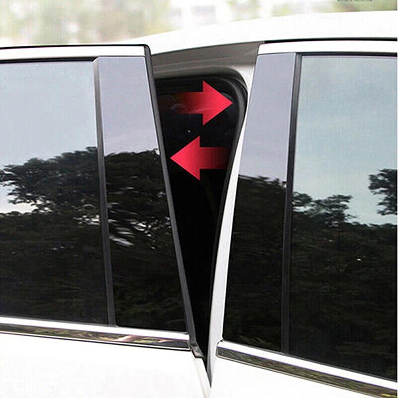 Autocollants de couverture de garniture de porte, autocollants pour piliers de fenêtre de voiture, p