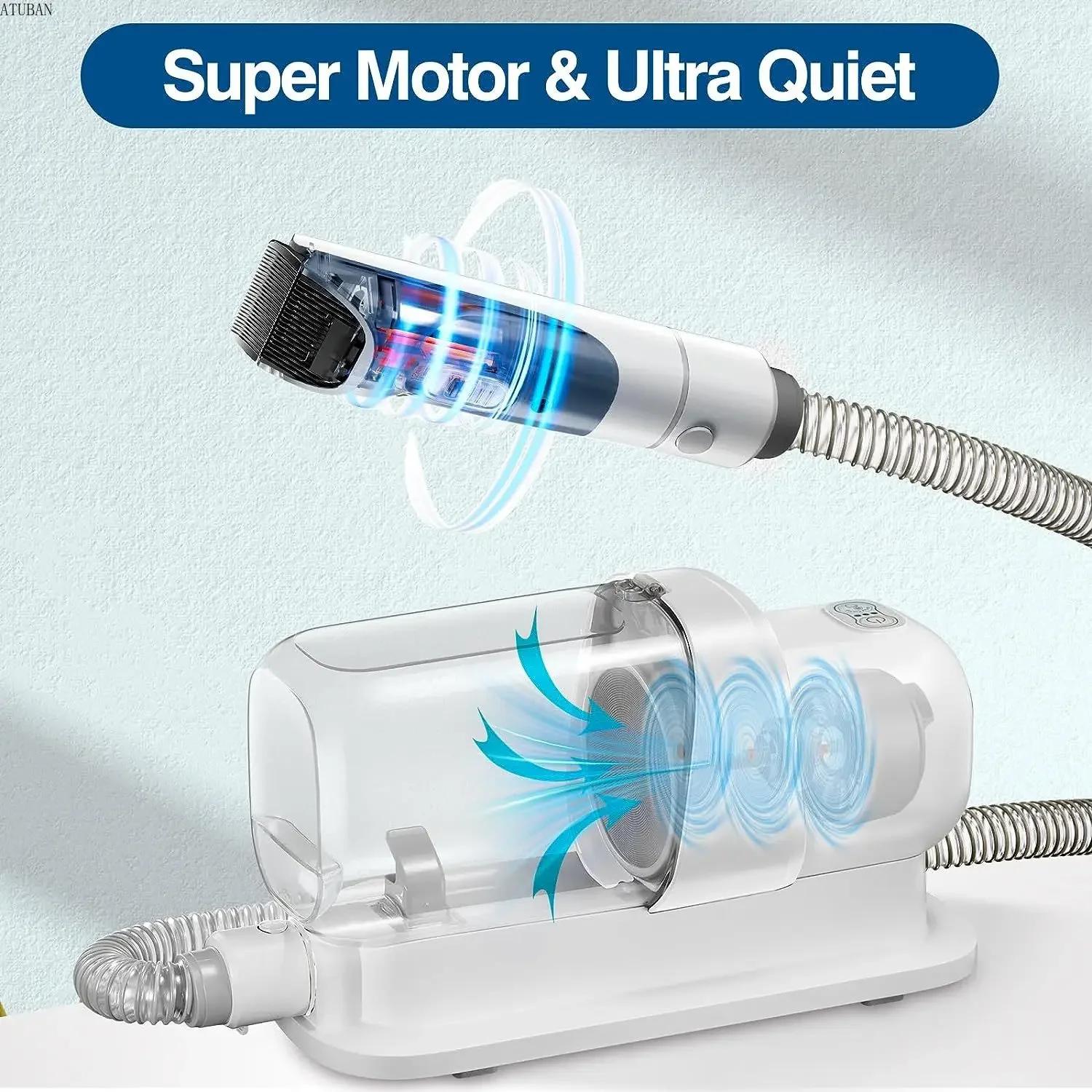 Aspirateur de toilettage pour chiens et Kit de toilettage pour animaux de compagnie avec capacité de