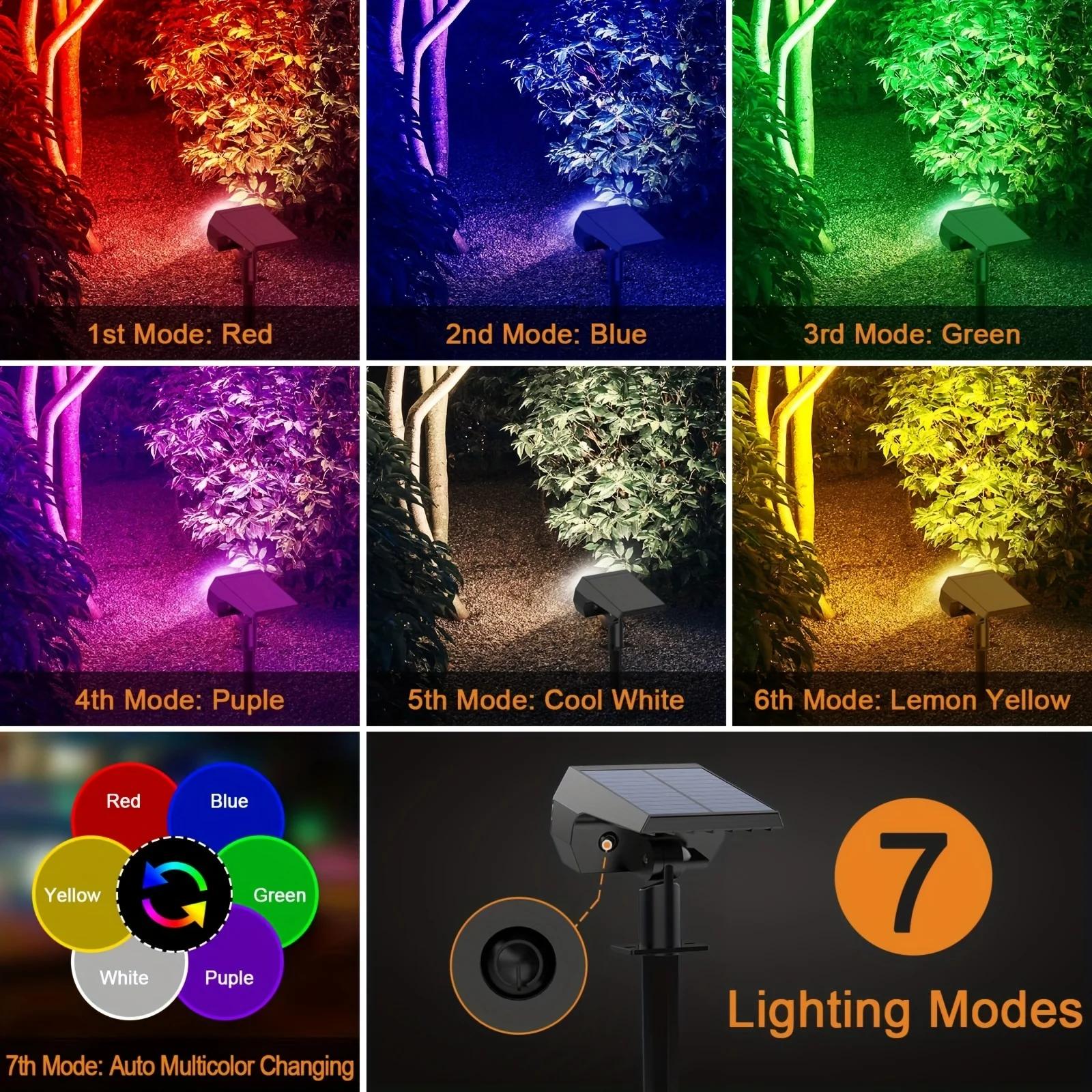 Spot Lumineux Solaire Imperméable Conforme à la Norme IP65, Luminaire Décoratif d'Extérieur, Idéal p