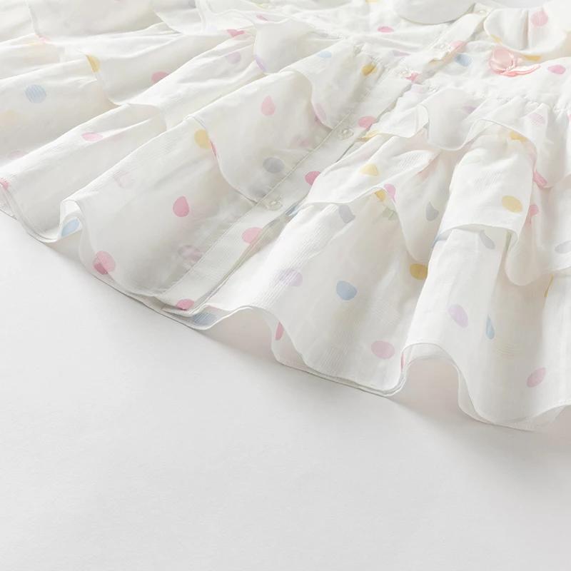 Dave Bella robes pour enfants printemps automne filles jupe sans manches coton doux vêtements d'exté