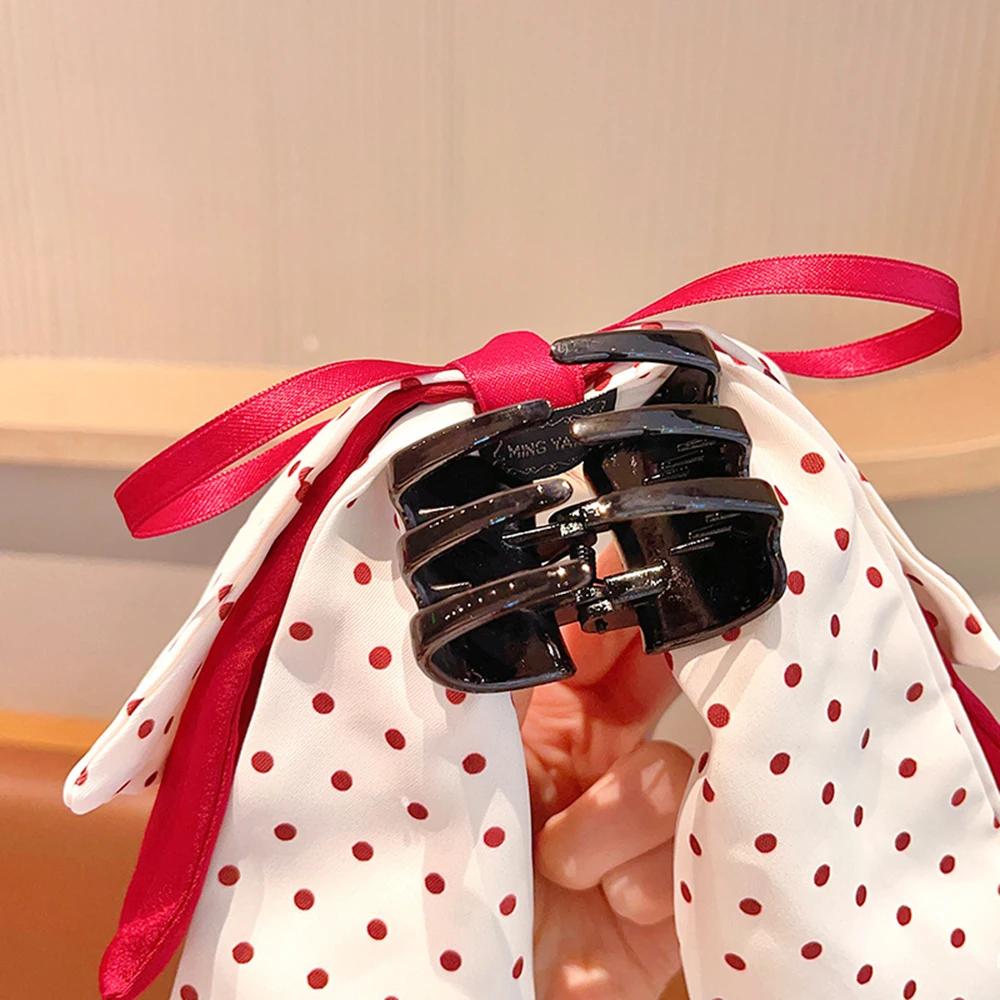 Pince à cheveux princesse à pois pour filles, épingle à cheveux douce, pince à cheveux pour enfants,