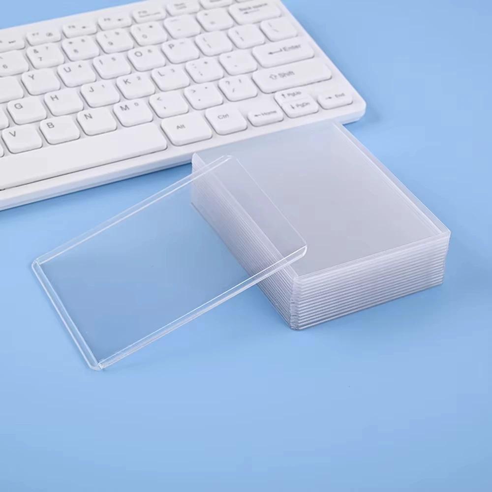 25 pièces pochettes pour cartes en PVC Transparent carte de jeu manchons pour cartes en plastique du