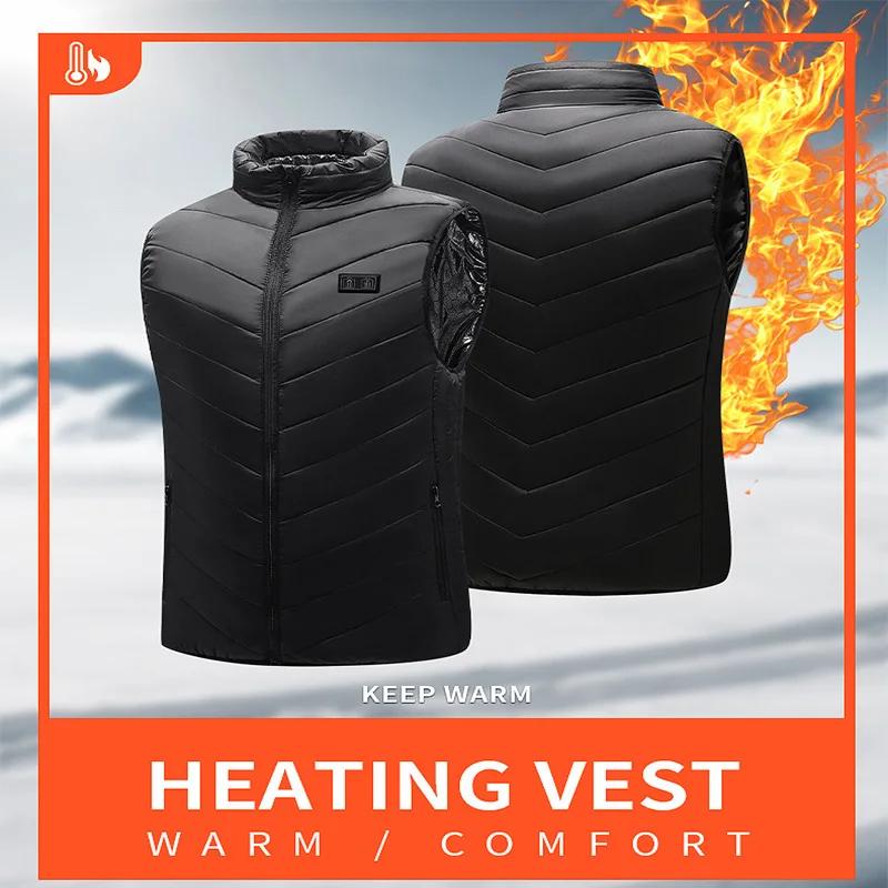 21 Zones de gilet chauffant vestes chauffantes électriques hommes femmes vêtements de sport manteau