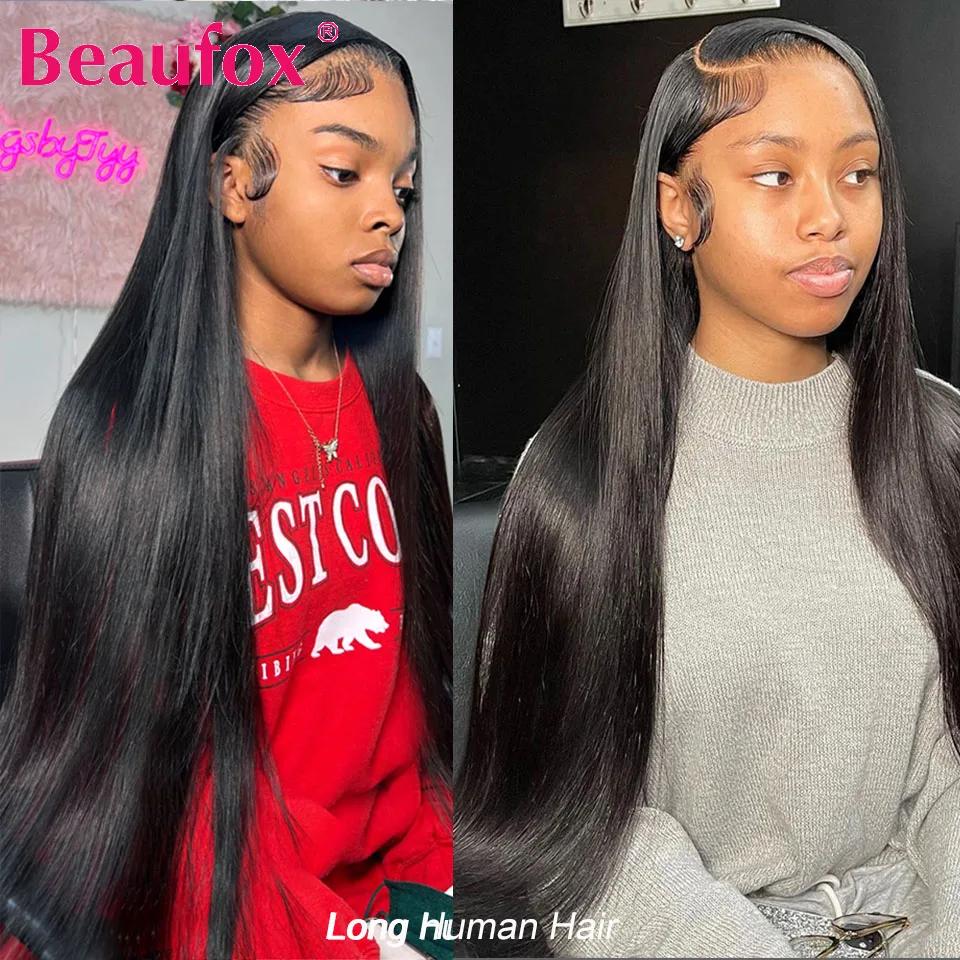 Beautorch-Mèches Péruviennes Naturelles avec Closure, Cheveux Vierges Lisses, Extensions de Cheveux