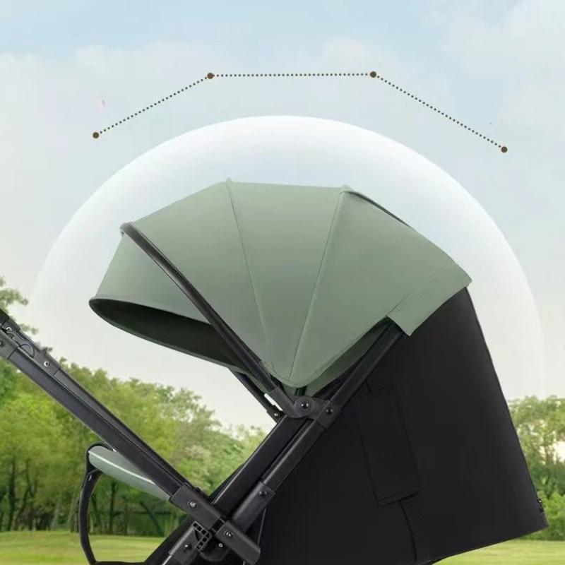 2025 nouveau QQ1 bébé poussette peut s'asseoir ou poser léger pliable bidirectionnel Portable pousse