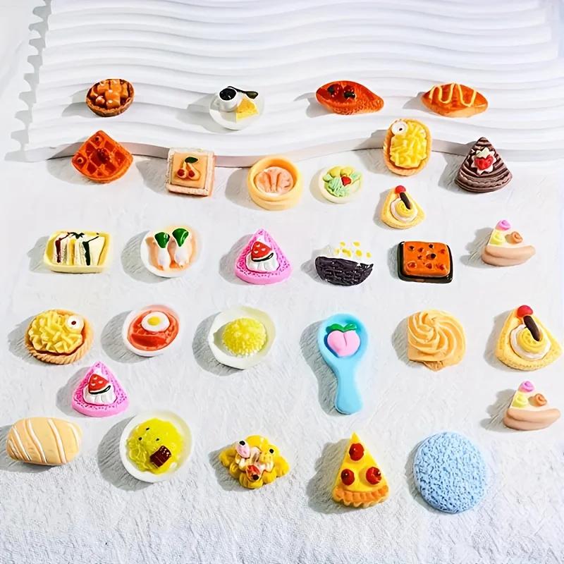 Mini jouets alimentaires en résine de Style mixte, poupée alimentaire de cuisine, Mini Statue alimen