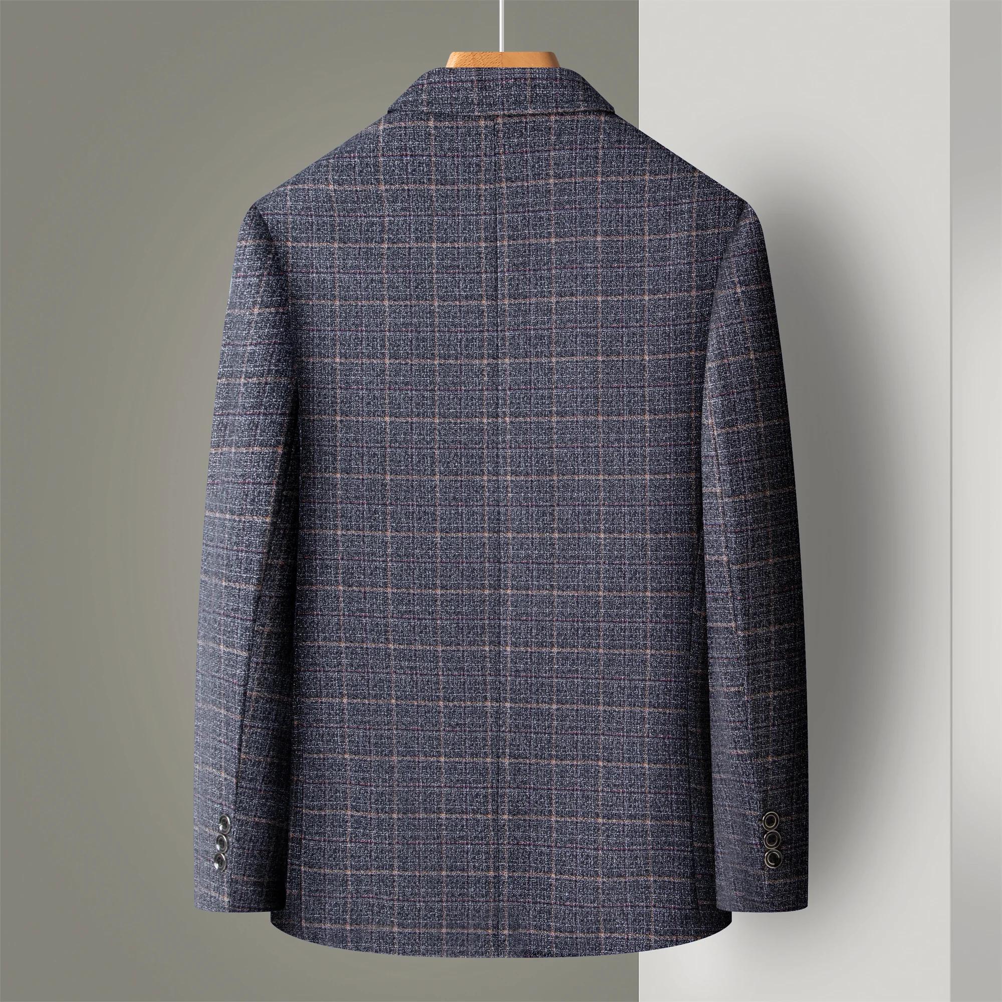 Costume rayé costume à carreaux pour hommes veste pour hommes costume d'affaires décontracté pour ho