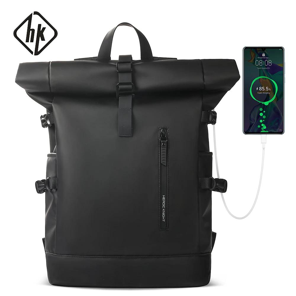 HK sac à dos de voyage extensible hommes grande capacité étanche 15.6 "sac pour ordinateur portable