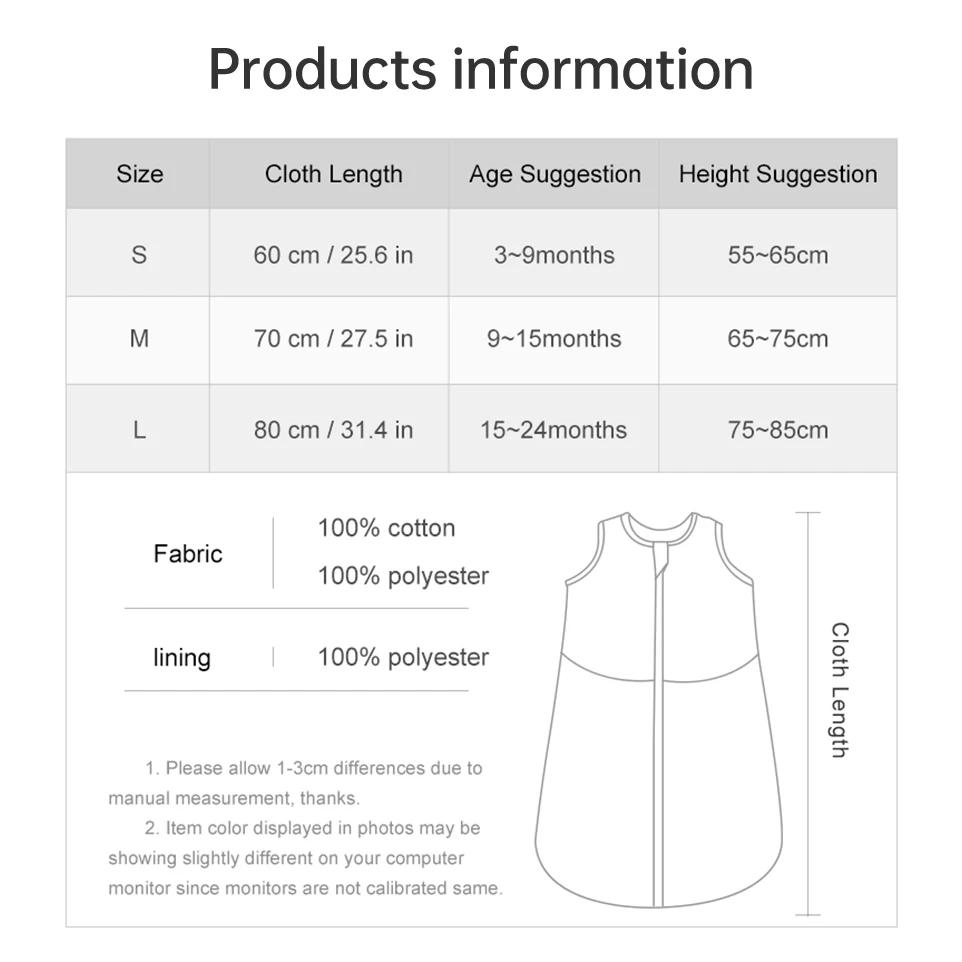 Sac de nuit pour bébé de 3 à 24 mois, couverture d'automne pour bébé, 1.5Tog, Doudou, sensation douc
