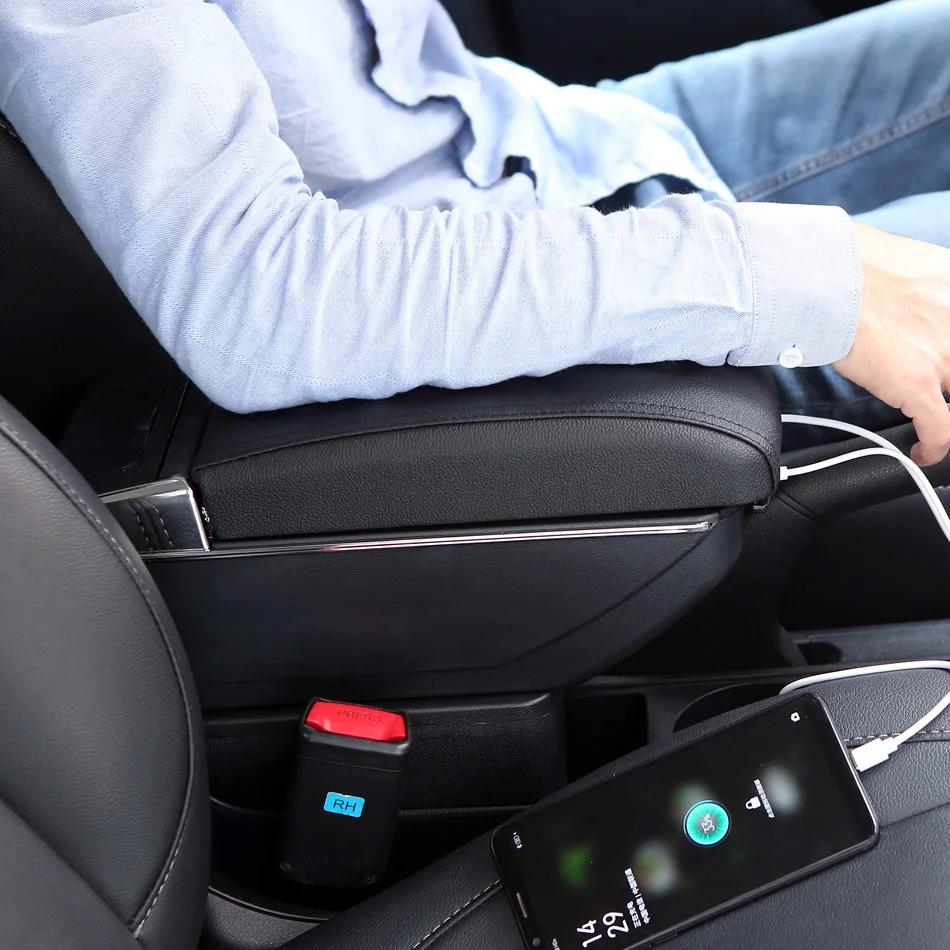 Boîte d'accoudoir pour Peugeot 208, boîte de rangement pour accoudoir de voiture 2019 – 2024, cendri