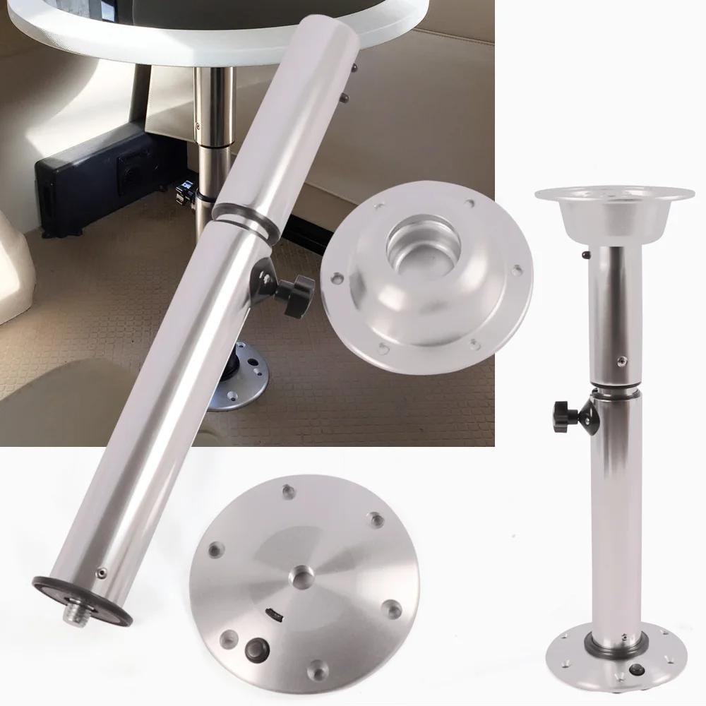 Piédestal de table réglable en aluminium, support pour bateau marin, caravane, Hurhome, 565mm-720mm,