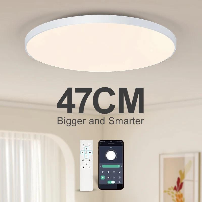 MARPOU plafonnier intelligent lampe à LED pour chambre grandes plafonniers lumières LED avec télécom