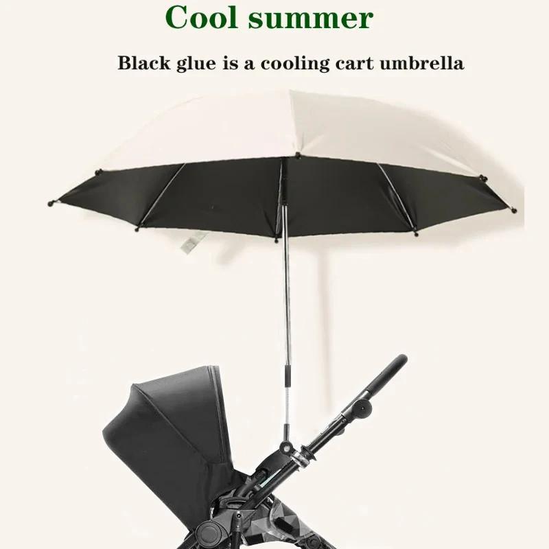 Parapluie pliant universel pour poussette - Protection UV 360° réglable contre pluie et soleil