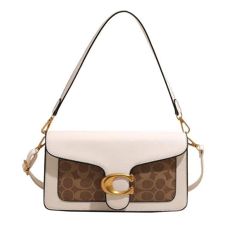 Sac à langer de luxe de créateur : grand sac fourre-tout en cuir vintage pour femme, élégant sac à m