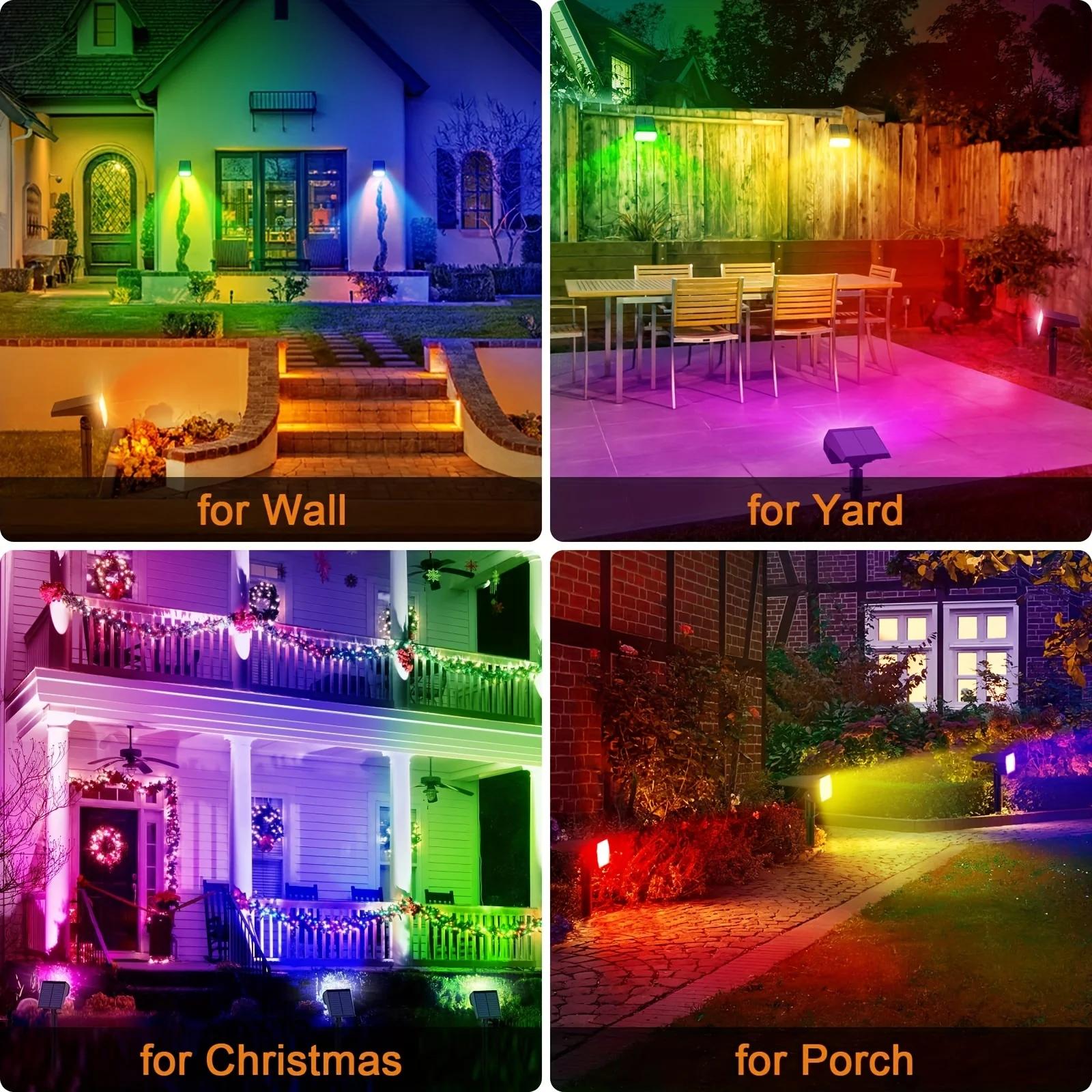 Spot Lumineux Solaire Imperméable Conforme à la Norme IP65, Luminaire Décoratif d'Extérieur, Idéal p