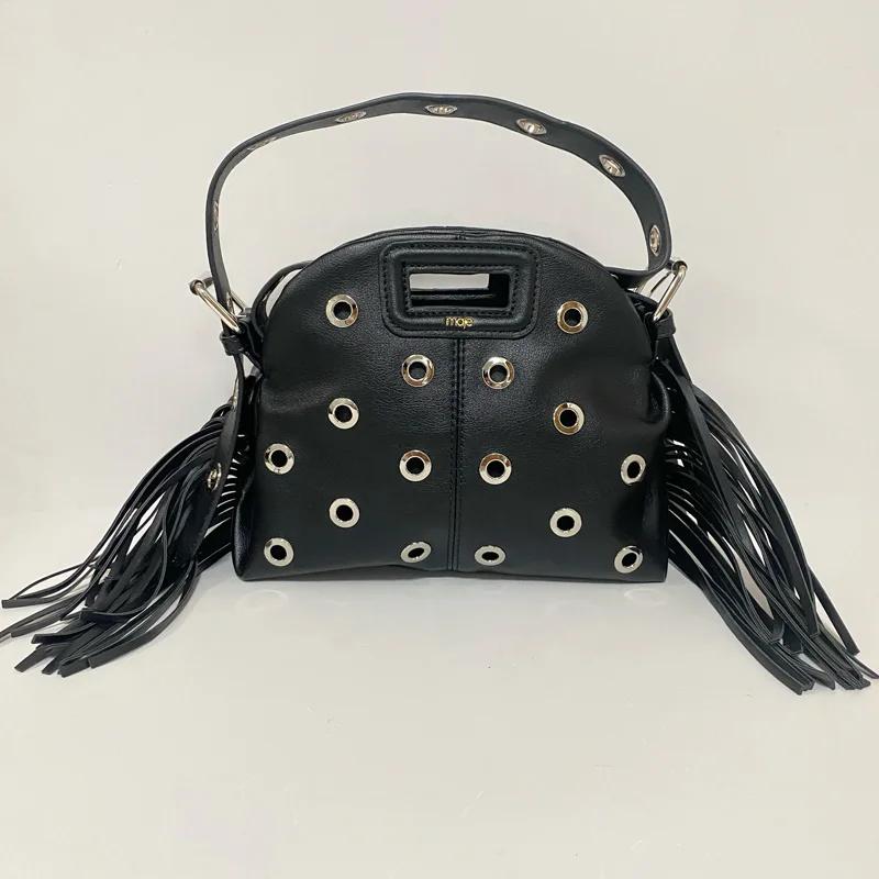 Petit sac à bandoulière rétro noir pour femmes, sac à bandoulière décontracté pour l'extérieur, nouv