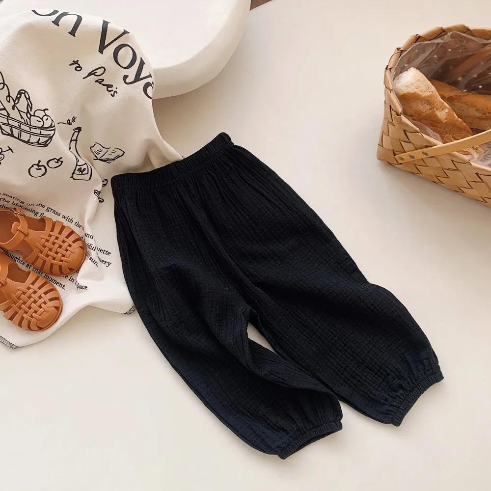 Printemps été pantalon résistant aux moustiques enfant en bas âge nouveau pantalon ample décontracté
