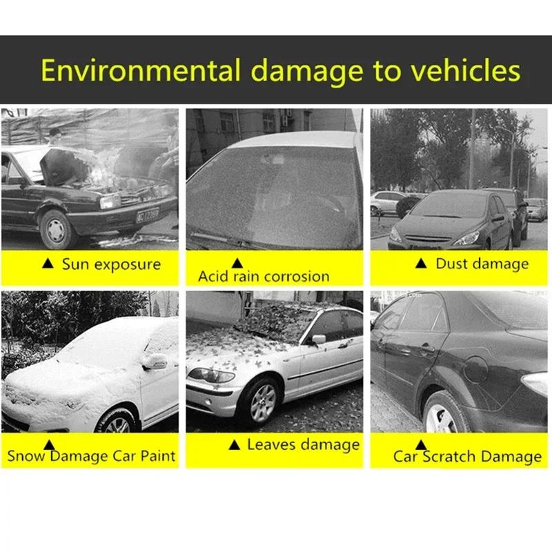 Housse de Protection extérieure pour voiture, couverture de neige extérieure complète, pare-soleil,