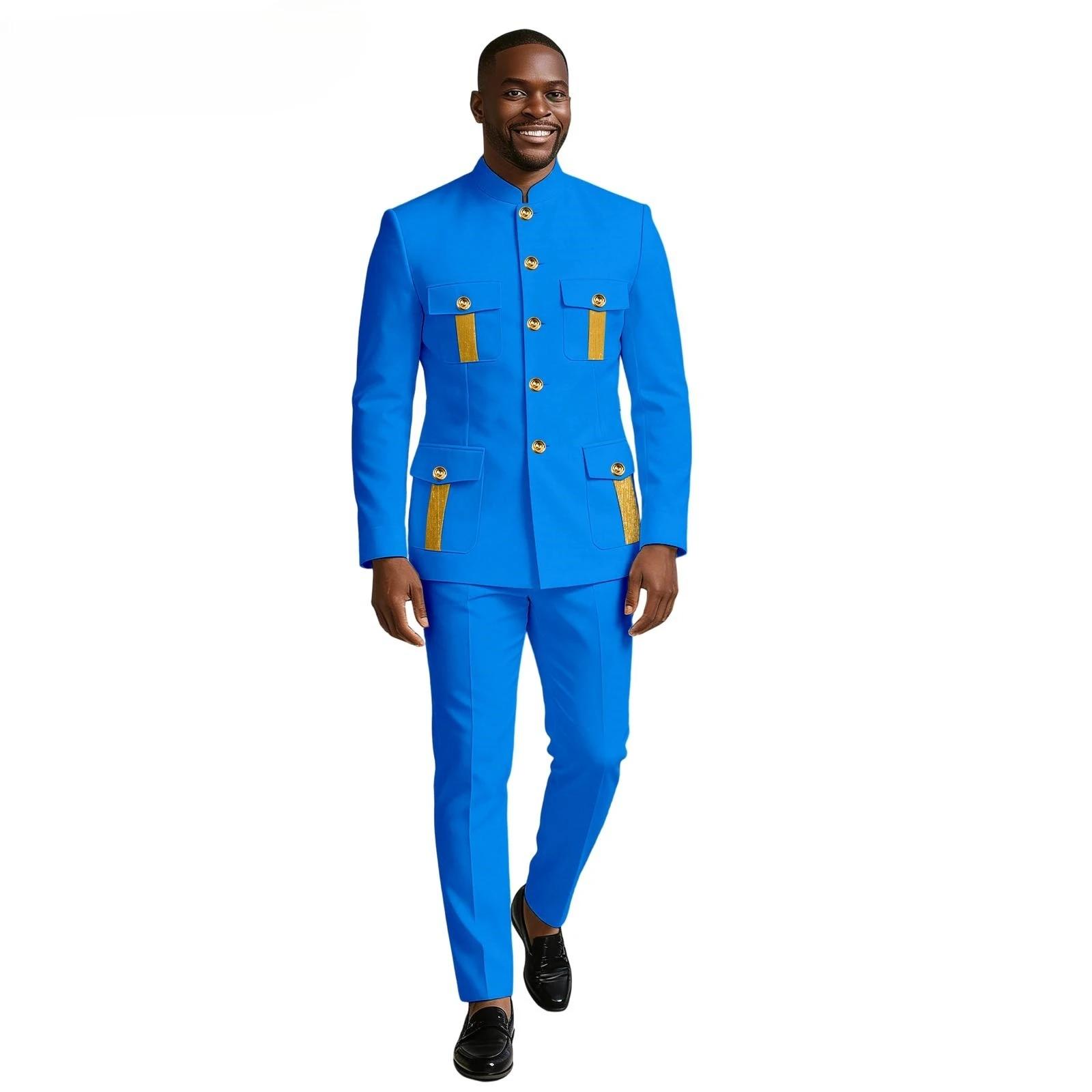Nouveau costume pour homme 2 pièces, blazer formel d'affaires, design à double boutonnage, smoking d