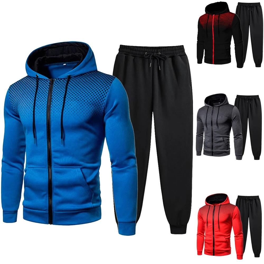 Survêtements pour hommes vêtements pour hommes ensembles pour hommes ensemble à capuche fermeture éc