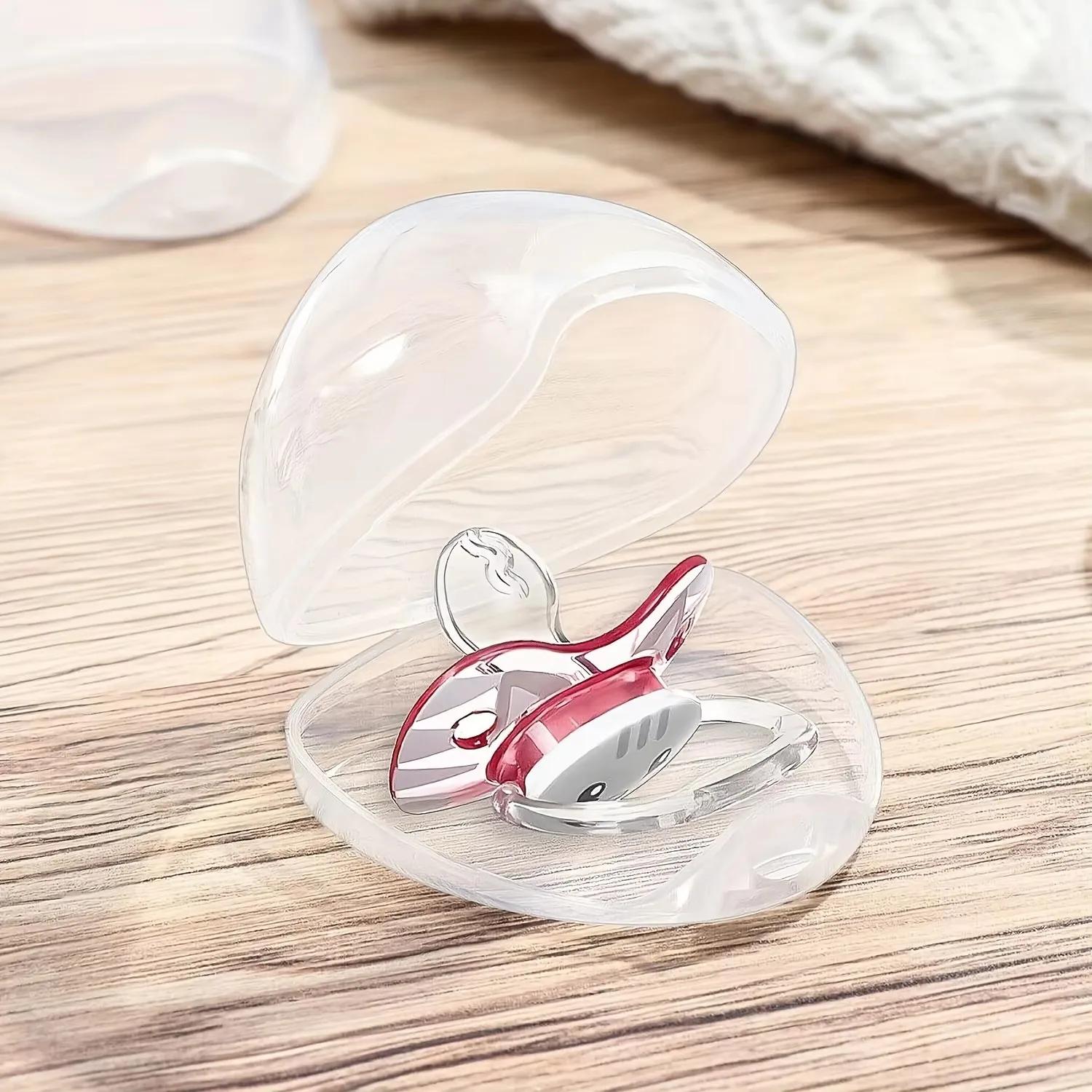 Étui à sucette Transparent, boîte porte-sucette, étui de protection de mamelon sans BPA pour voyage