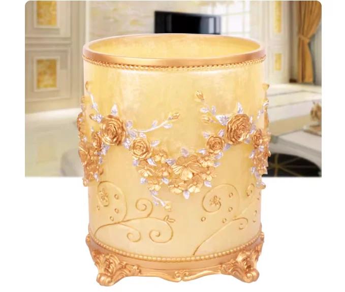 Poubelle créative de style européen pour salon, maison moderne, grande salle de bain de luxe, seau d