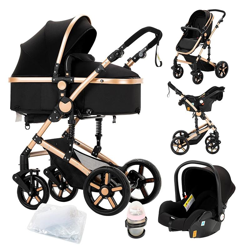 Poussette bébé pour bébé poussette landau landau 3 en 1 siège auto bébé poussette haute paysage bébé