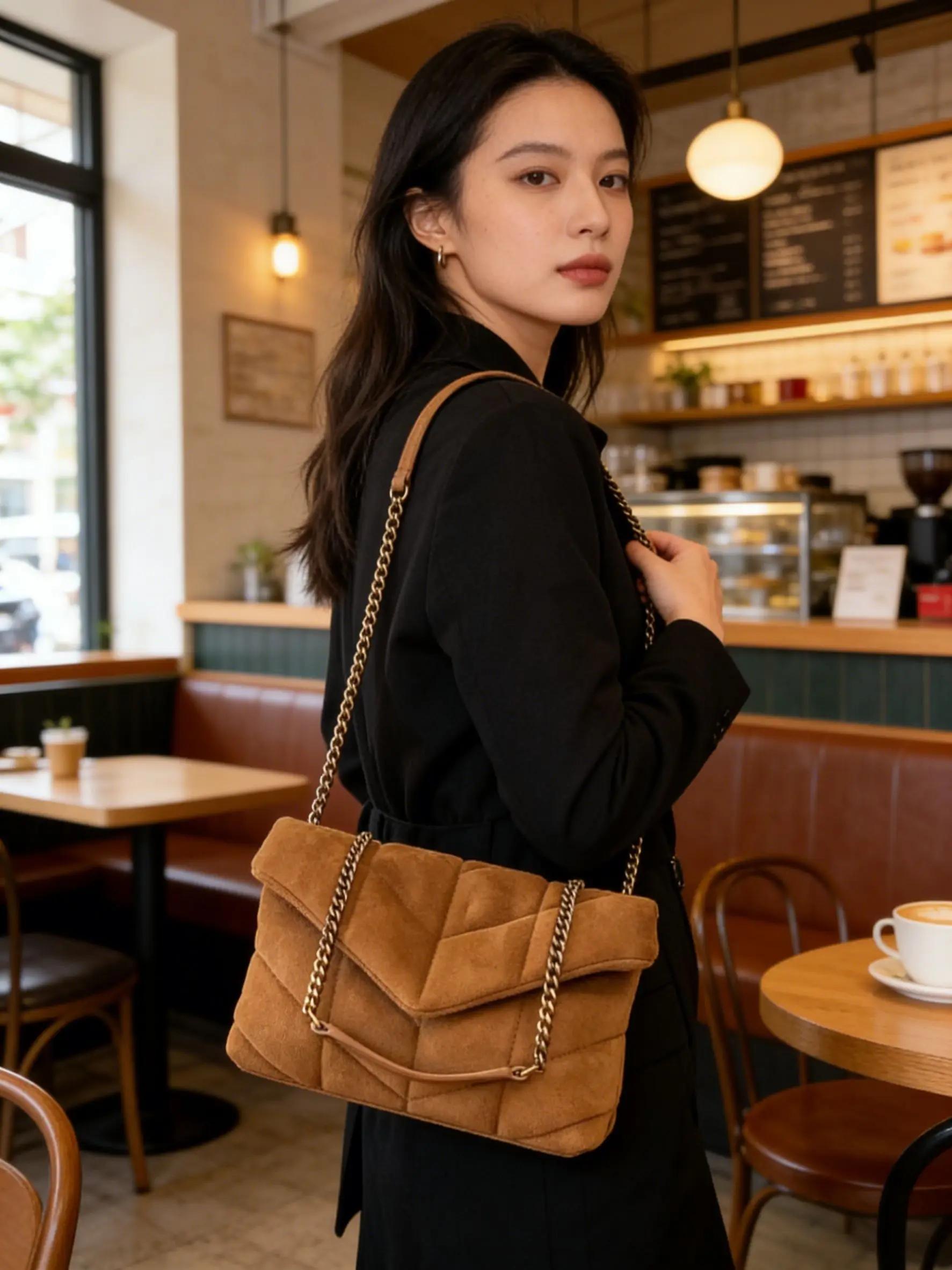 Sacs à bandoulière classiques Boston pour femmes, sacs à main de luxe, sacs à main en cuir véritable