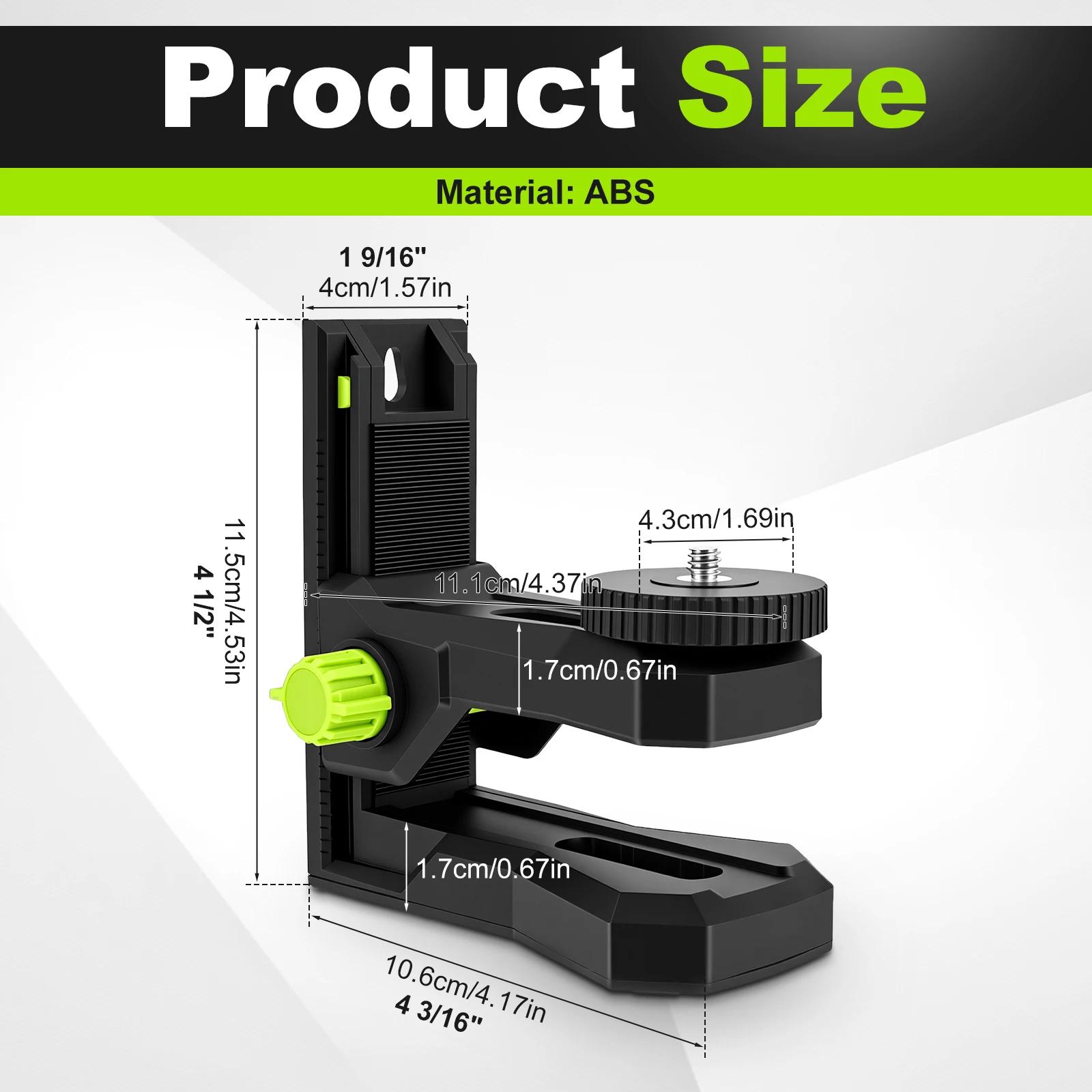 Support magnétique en forme de L pour niveau laser, trépied pour niveau laser avec filetage 1/4''-20