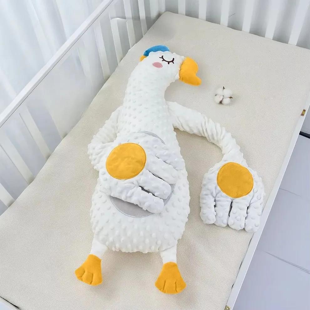 Oreiller de couchage pour bébé, poupée de tapotement pour nouveau-né, avec paume apaisante, télécomm