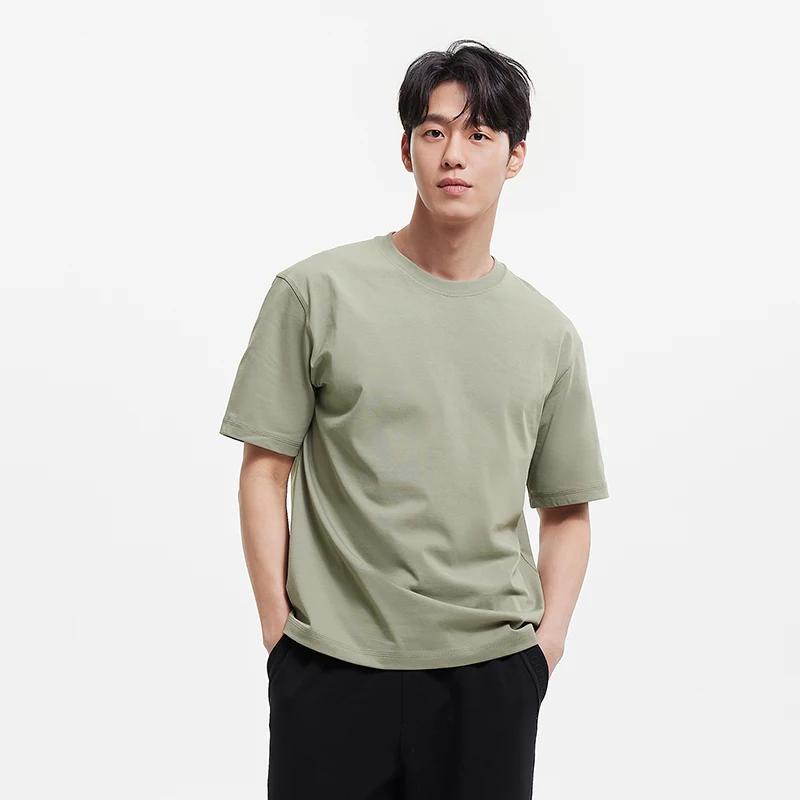 SEMIR-T-Shirt à Manches Courtes pour Homme, Haut Polyvalent à Col Rond, Couche de Base Solide, Nouve