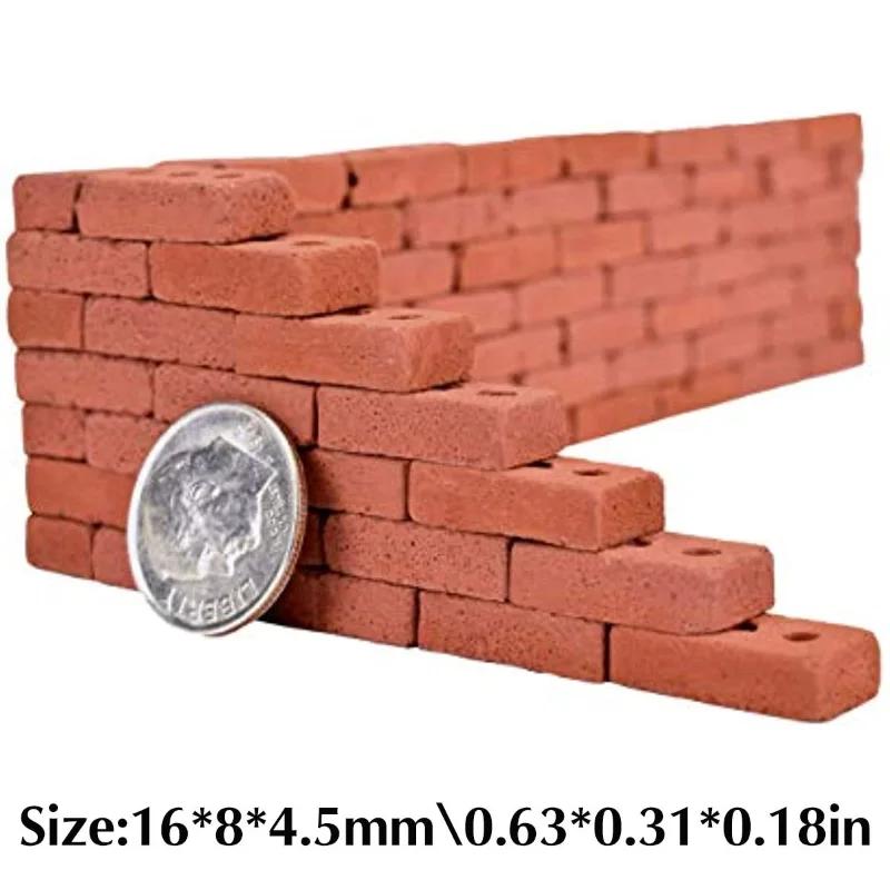 50-150 pièces 1:16 modèle de Mini briques réelles, accessoires d'aménagement paysager de figurines m