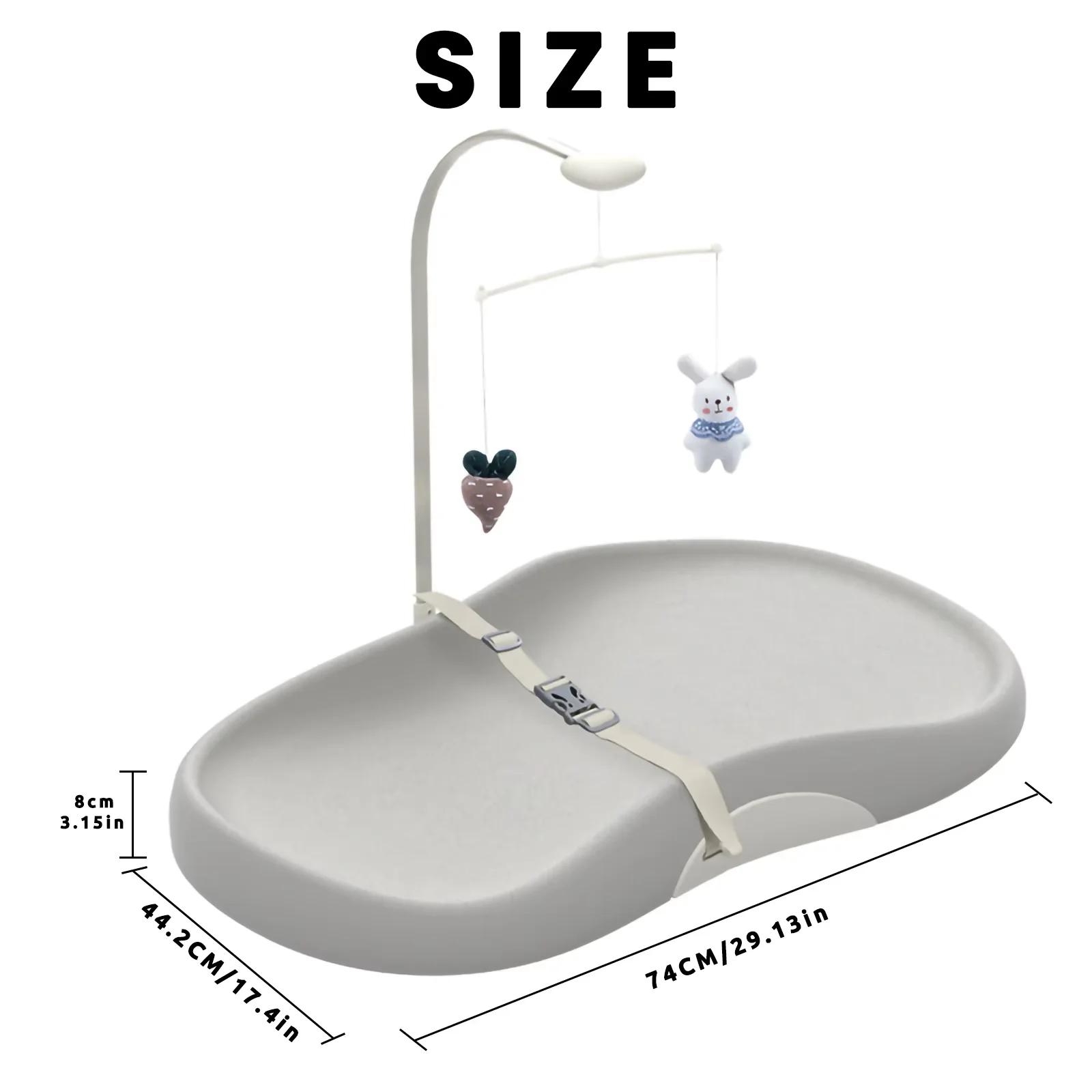 Matelas à langer profilé antidérapant - Conception nettoyante pour table à langer pépinière bébé