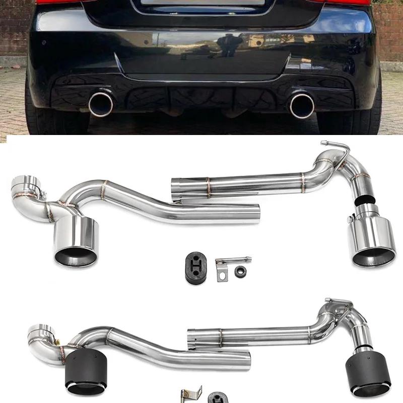 Accessoires de voiture double pointe d'échappement pour BMW E90 E92 320i 318i Up 325i Look tuyau d'é