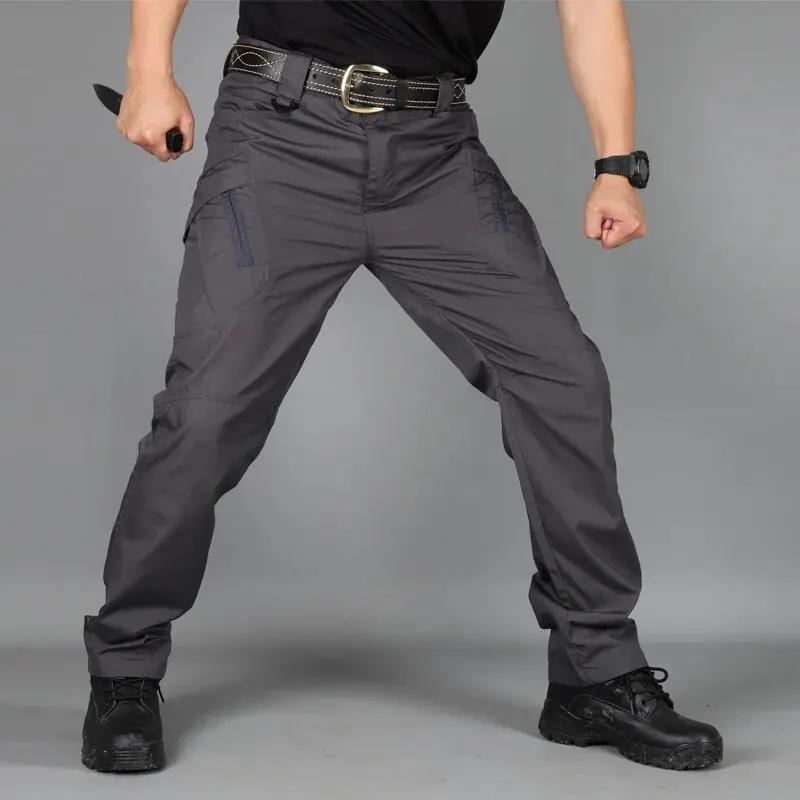 Pantalon tactique militaire Cargo pour hommes, imperméable, décontracté, résistant à l'usure, multi-