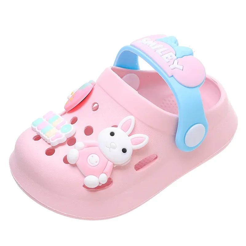 Sandales mules bébé semelle souple antidérapante - Chaussures intérieur extérieur garçons filles
