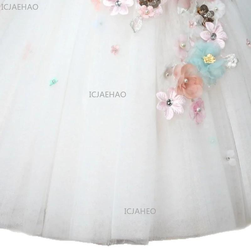 Robe de Princesse Élégante 2026 pour Filles, Robe de Cérémonie pour Enfants, Robe de Mariage, Robe d
