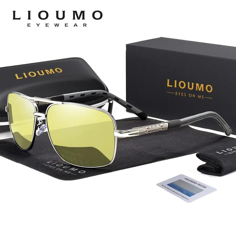 LIvissed MO-Lunettes de soleil polarisées photochromiques carrées, pour homme et femme, pour la cond