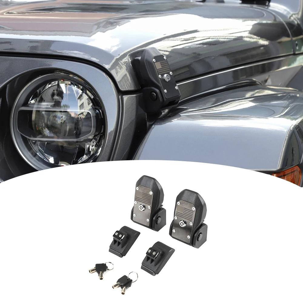 Loquets de capot antivol pour Jeep Wrangler JL JLU 4XE Rubicon Gladiator JT 2018-2024 US Accessoires