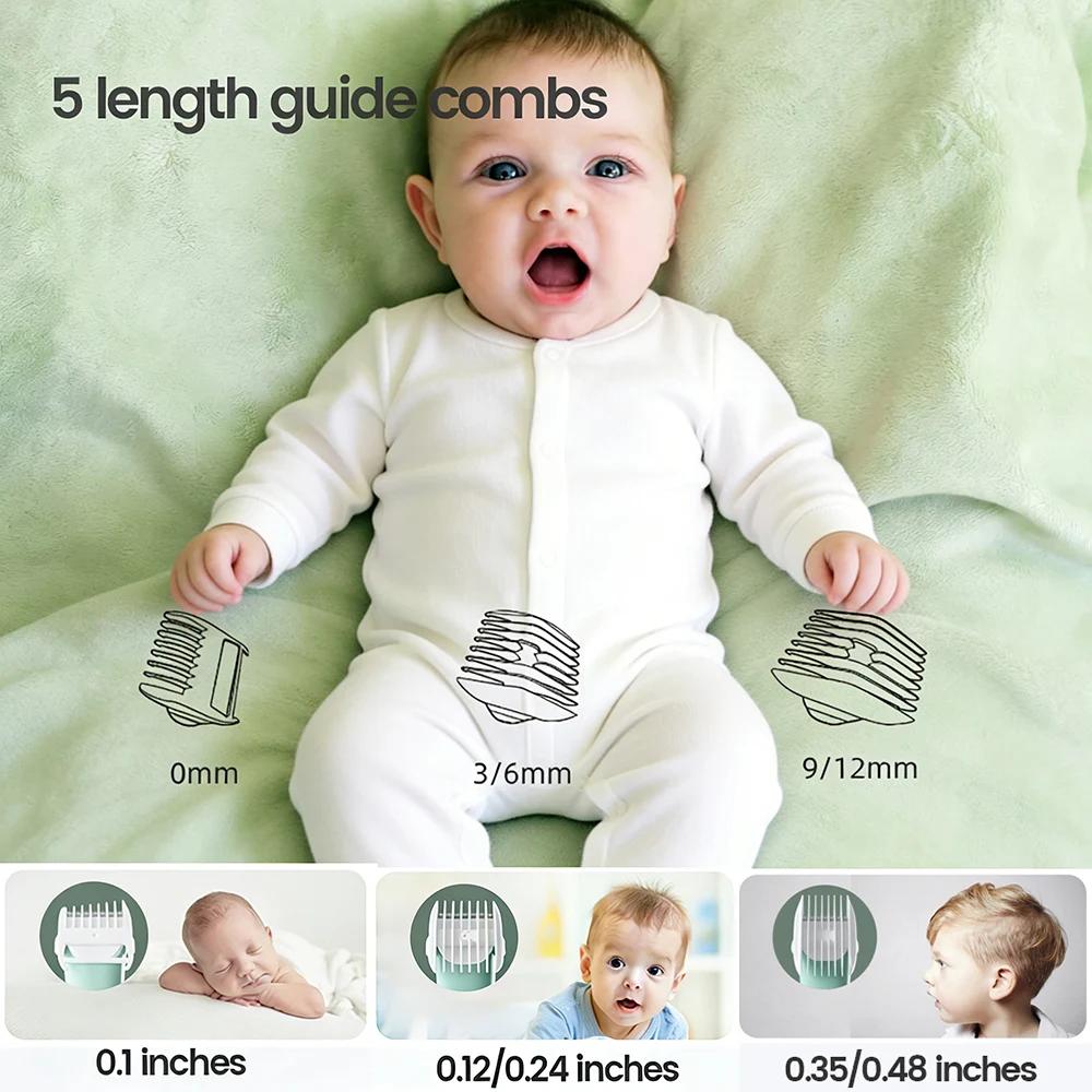 Tondeuse à cheveux pour bébé, silencieuse, électrique, rechargeable, tondeuse pour enfants, rasoir p