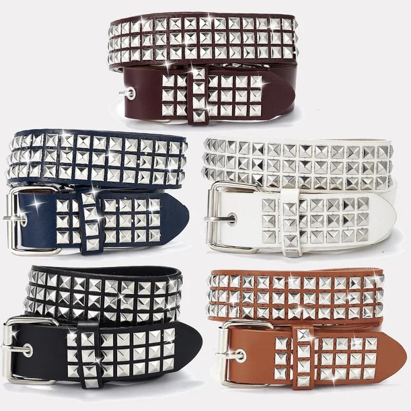 Ceinture cloutée punk pour hommes et femmes, ceinture décorative spéciale tendance et polyvalente in