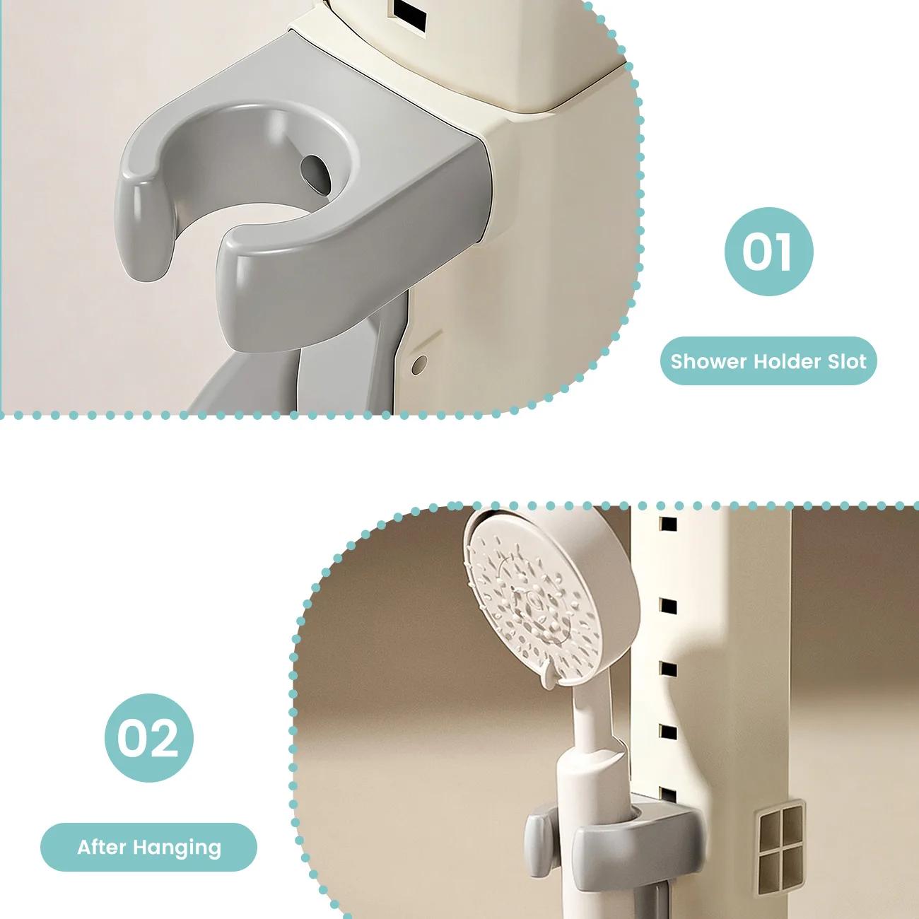 Support de bain pour bébé avec design ergonomique, aide au bain réglable en hauteur pour tout-petits
