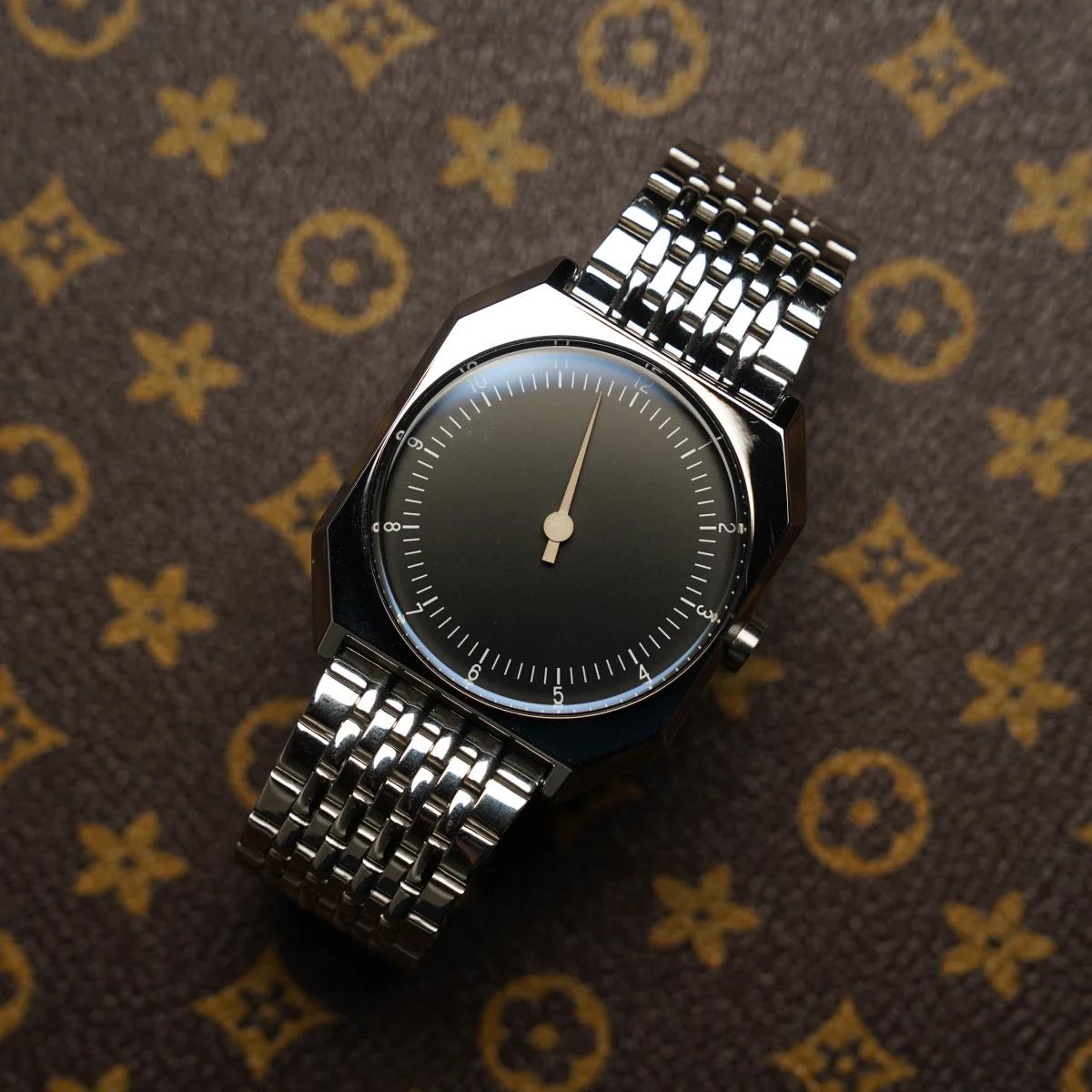 SKU – montre rétro à un pointeur pour hommes, montre à Quartz carrée de Style Vintage, Design Unique