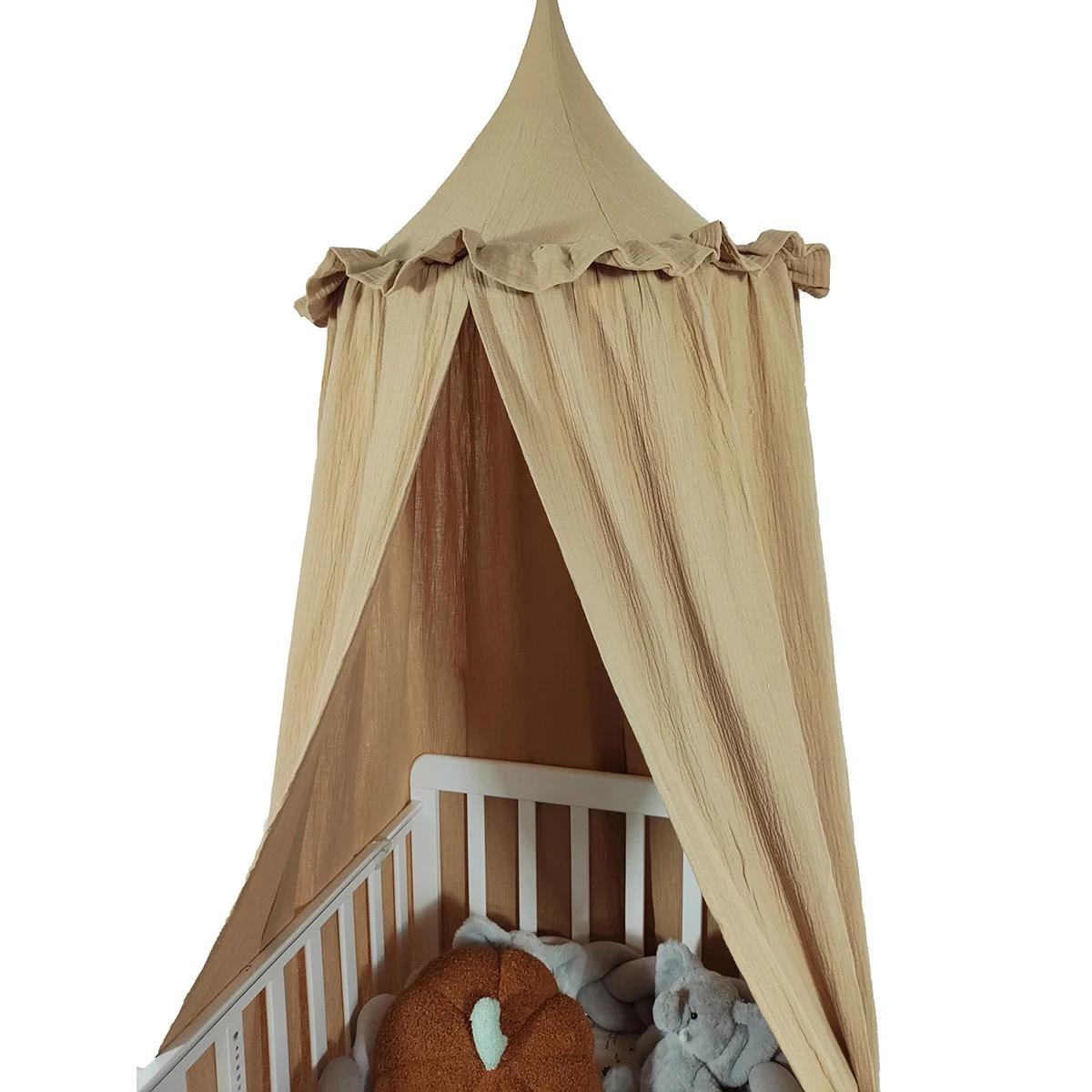Auvent de lit suspendu en mousseline 100% coton de qualité supérieure, tente décorative, auvent de p