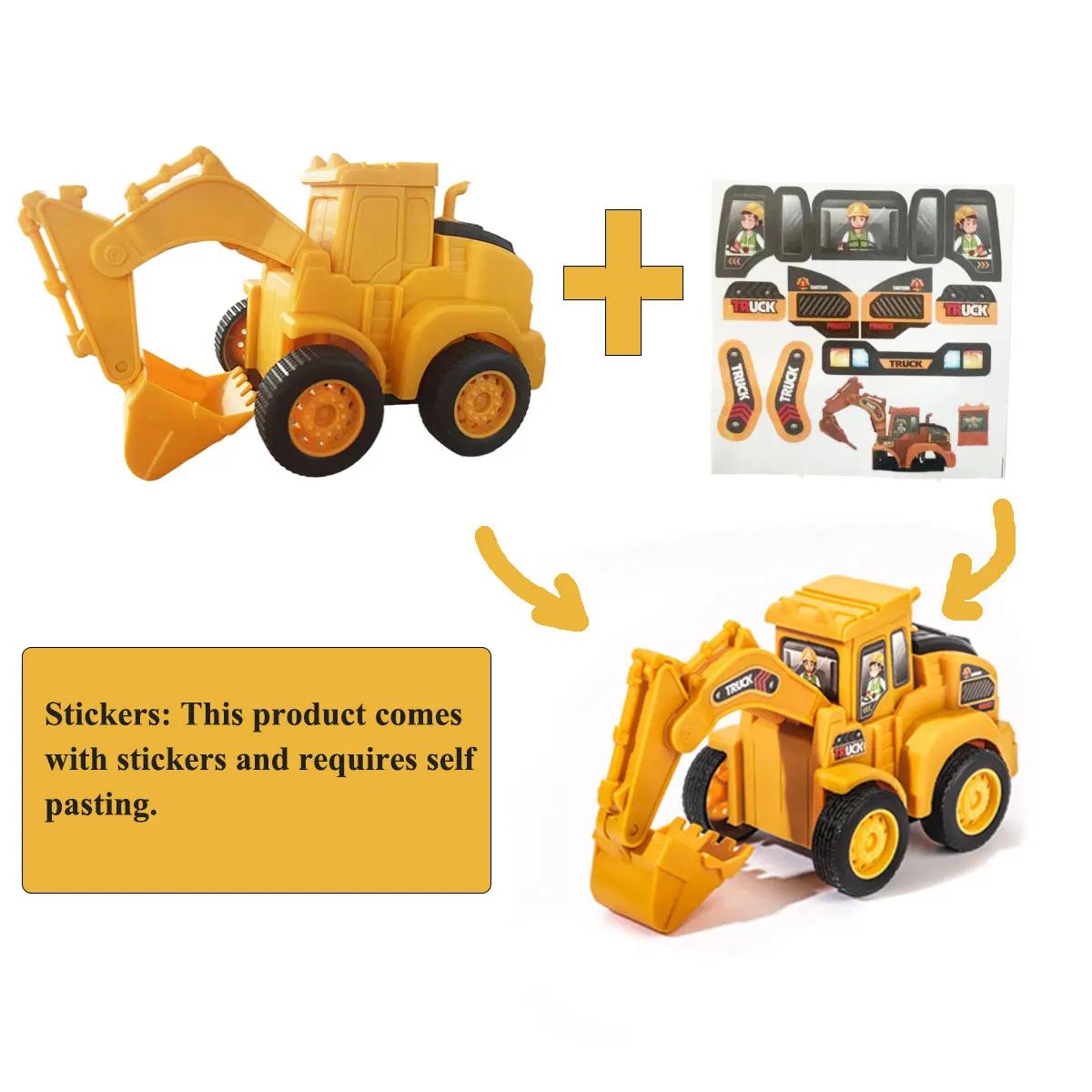 Modèle de véhicule d'ingénierie presse voiture coulissante pelle Bulldozer enfants véhicule de Const