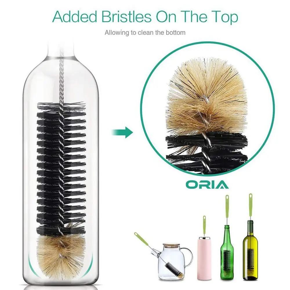 Brosse à bouteille de lait pratique et utile, nettoyeur de verre de qualité alimentaire, brosse à li