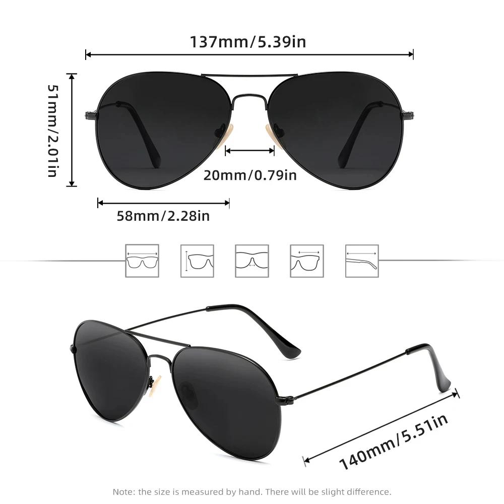RareBray pilote lunettes de soleil polarisées pour hommes femmes été conduite alliage cadre lunettes