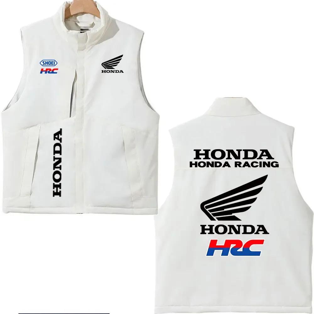 2025 Honda Racing imprimé coton rembourré gilet automne hiver hommes femmes en plein air moto veste