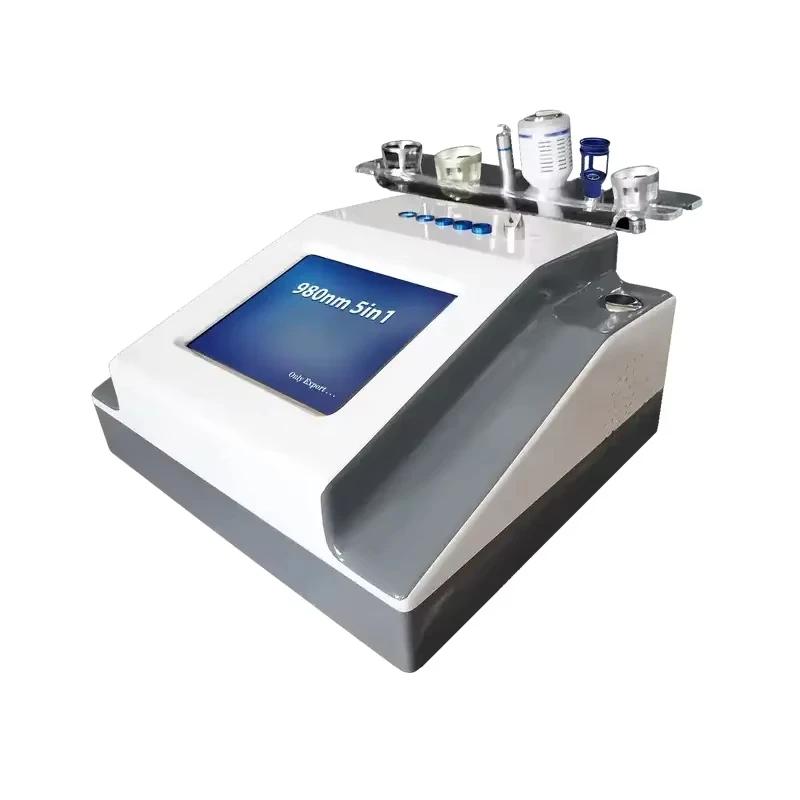 Machine d'élimination Laser-Vasculaire 5 en 1, 980nm, Diode Laser-980, physiothérapie pour l'élimina
